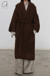 Mutedance 24 Autumn and Winter Belted Wool Coat MD-MD24FW26-BROWN